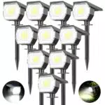 Kolpop Faretti Solari LED da Esterno, IP67 Impermeabili, 800lm, 3 Modalità