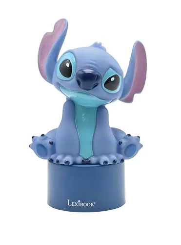 Lexibook Notturna Disney Stitch con Altoparlante e Cambiamento di Colore