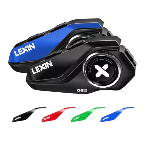 LEXIN G2 Interfono Moto Bluetooth per Comunicazione Casco Universale