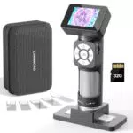 LINKMICRO LM112 Microscopio portatile digitale 500X per bambini e adulti con LED 1080P