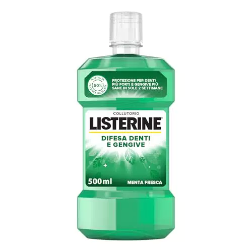 LISTERINE Collutorio Difesa Denti e Gengive, Al gusto di Menta Fresca