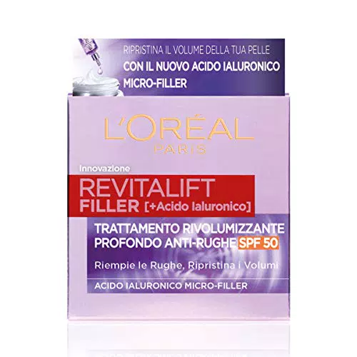 L'Oréal Paris Revitalift Filler Crema Viso Giorno Antirughe SPF 50