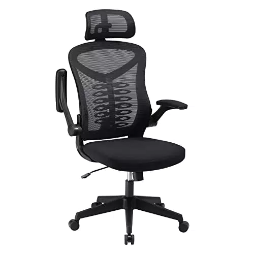 Magic Life Sedia da Ufficio Ergonomica con Supporto Lombare e Braccioli Regolabili