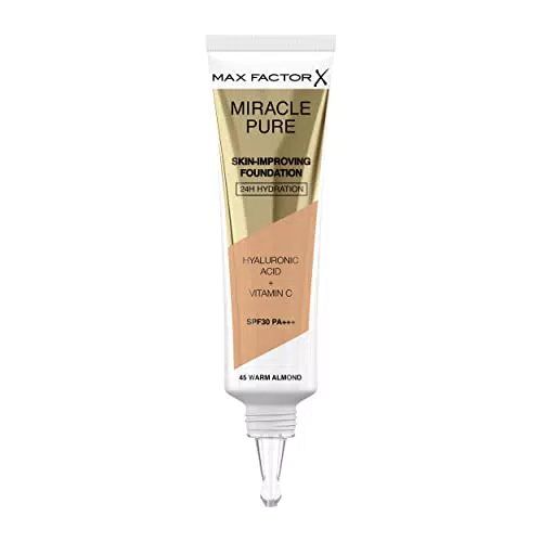 Max Factor Miracle Pure Fondotinta Liquido Idratante con Vitamina C e SPF 30