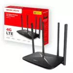 Mercusys MB115-4G Router WiFi 4G LTE, 300 Mbps, 4 Antenne, Porta LAN/WAN
