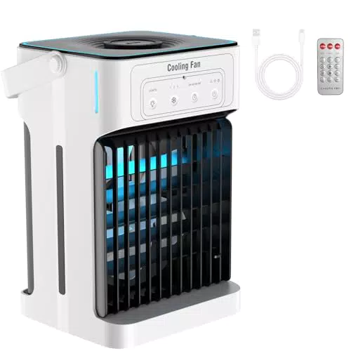 Mini Condizionatore Portatile Doppio Motore con Timer e Nebbia Fredda