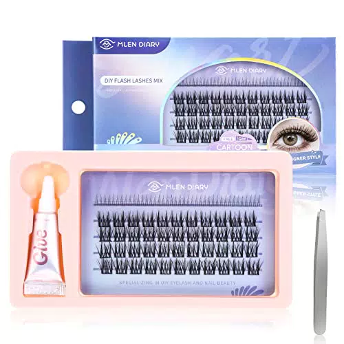 Mlen Diary Ciglia Finte Ciuffetti Natural Look - Extension Individuali DIY