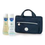Mustela Vanity Set - Borsa e Pochette con Prodotti per Bagnetto Neonato e Bambino