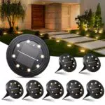 Nibshoom Faretti Solari LED Impermeabili per Giardino e Terrazze