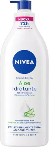 NIVEA Crema Corpo Idratante Aloe Vera e Acido Ialuronico per pelle secca