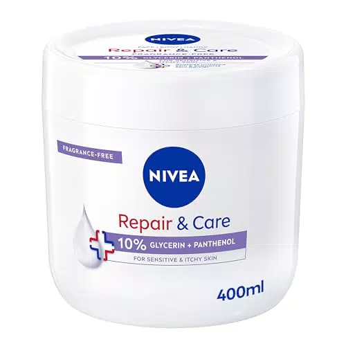 NIVEA Crema Corpo Repair & Care: Crema Multiuso per Pelle Sensibile e Irritata