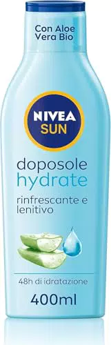 NIVEA SUN Latte Doposole Hydrate con Aloe Vera e Acido Ialuronico 400ml