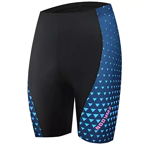 NOOYME Pantaloncini da Ciclismo da Donna con Imbottitura 4D e Asciugatura Rapida