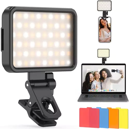 NOVTEKE Ring Light per smartphone, luce selfie regolabile 2500-6000K