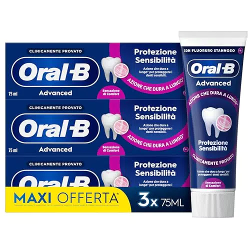 Oral-B Dentifricio Advanced Protezione Sensibilità Eucalipto e Menta Piperita