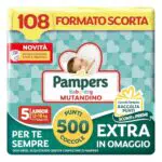 Pampers Baby Dry Mutandino XXL con 500 Punti Coccole in omaggio