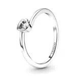 Pandora Anello solitario a forma di cuore - Gioiello elegante per ogni occasione