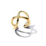 Pandora Orecchino Ear-Cuff Placcato in Oro 14K - Collezione Essence