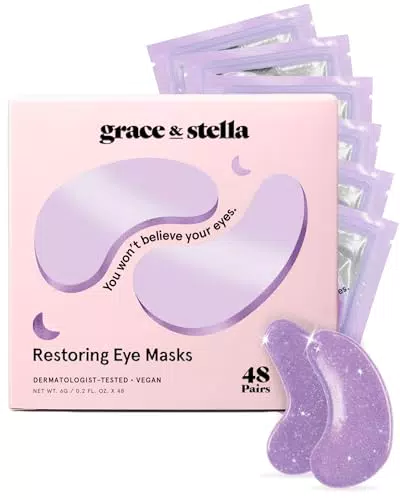 Grace & Stella Eye Patch – Maschera Naturale per Occhiaie e Borse, Vegan e Cruelty-Free