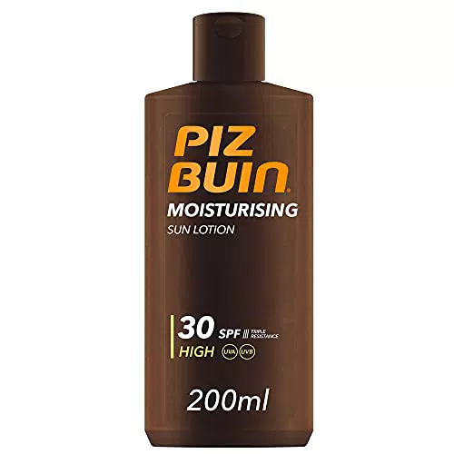 PIZ BUIN Latte Solare Idratante SPF 30 - Protezione UVA/UVB Resistente all'Acqua