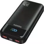Power Bank 27.000mAh, Ricarica Rapida 22.5W, 3 Uscite, USB C, LCD Display