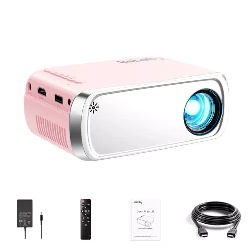 KSBaby Proiettore Portatile LED per Esterni - Compatibile con HDMI e USB
