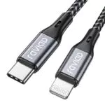 RAVIAD Cavo USB C a Lightning 1M Certificato MFi per iPhone 14/13/12/11/X/8