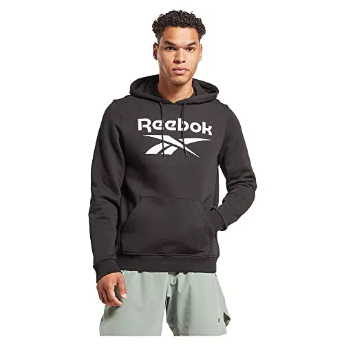 Reebok Maglia di Tuta Grande Logo Impilato