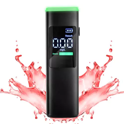 Reeye Etilometro Portatile Professionale Digitale con Sensori Elettrochimici e Display LCD