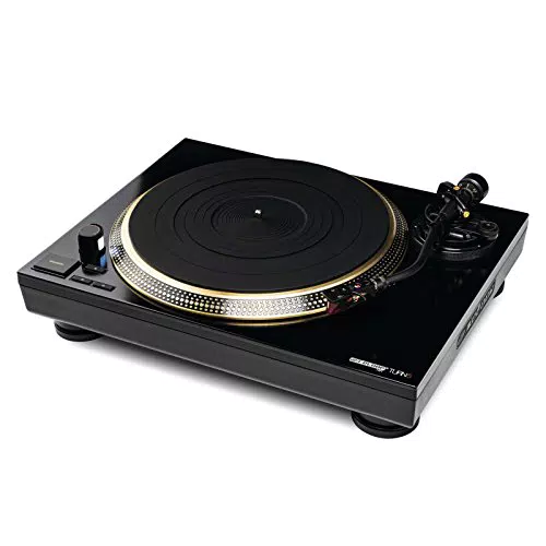 Reloop Turn 5 - Giradischi HiFi Quarz con Braccio a Forma di S e Pickup Ortofon 2M Red