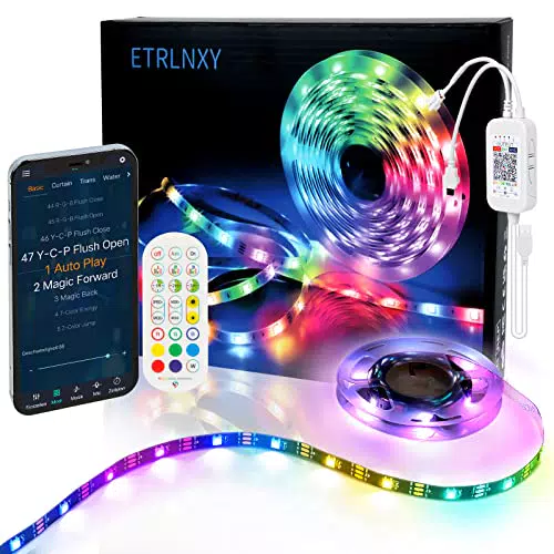 LED TV Retroilluminazione RGBIC con Controllo APP e Telecomando per 32-55"