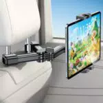 Rolgno Supporto Tablet Auto per Bambini, Braccio Estensionabile 360°, Compatibile con iPad e Galaxy Tab
