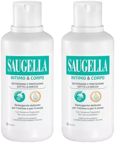 Saugelia Detergente Delicato Intimo e Corpo con Estratto di Salvia e Acido Lattico