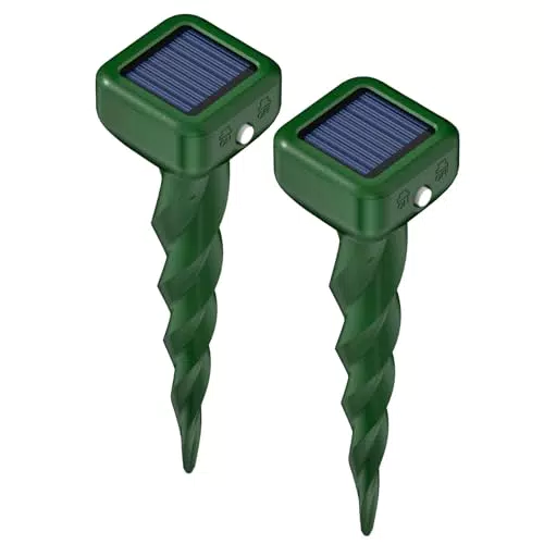 Scaccia Talpe Ultrasuoni Solare - Dissuasori Impermeabili per Giardini e Prati