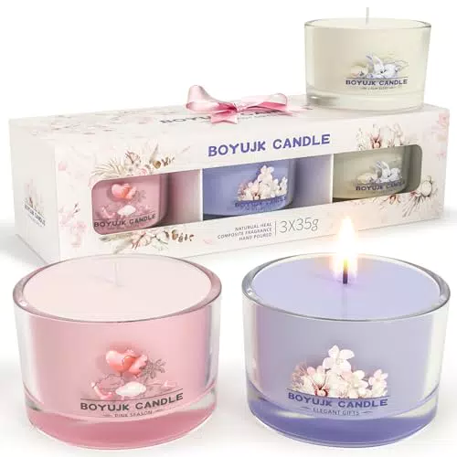 Candele Profumate Eleganti per Donna - Regalo Ideale per Sollievo dell'Ansia