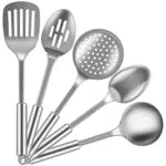 Set di utensili da cucina in acciaio inox con manico ergonomico - Brand