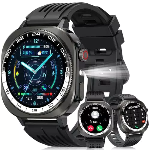Smartwatch IP68 Bluetooth per Fitness Tracker, Chiamate e Monitoraggio Attività