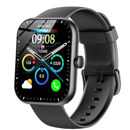 Smartwatch Uomo Donna – Orologio Smart Effettua Chiamate, Cardiofrequenzimetro, IP68