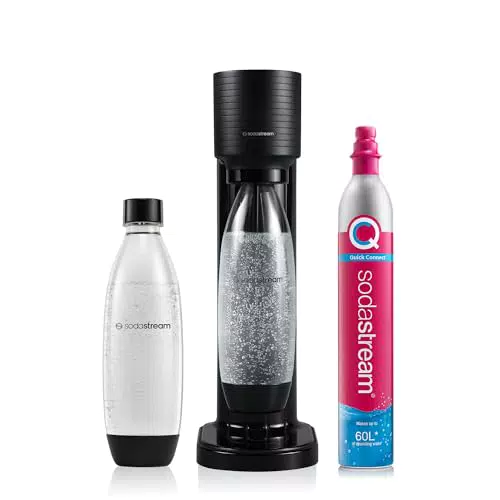 SodaStream Gasatore d'Acqua Frizzante con Bottiglia e Cilindro CO2 Alimentare