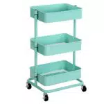 SONGMICS Carrello Portaoggetti 3 Livelli Regolabile per Cucina e Ufficio BSC60