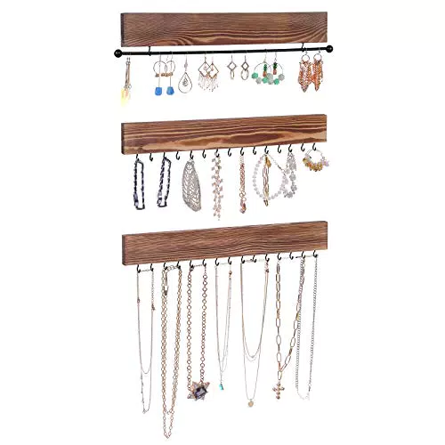 SONGMICS Porta Gioielli da Parete, Gancetti per Braccialetti e Orecchini, JJS11CB