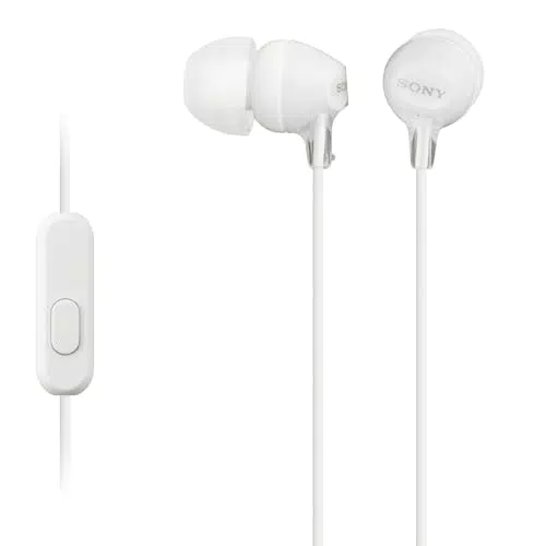 Sony MDR-EX15AP - Cuffie in-ear con microfono e auricolari in silicone