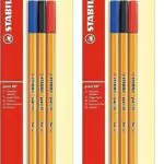 STABILO Fineliner point 88 - Set di penne stilografiche per scrittura creativa