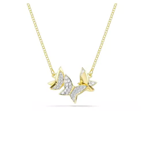 Swarovski Collana Idillia con Farfalla in Oro Placcato