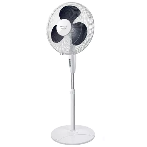 Taurus Greco Ventilatore da Terra 40W con Oscillazione e Altezza Regolabile