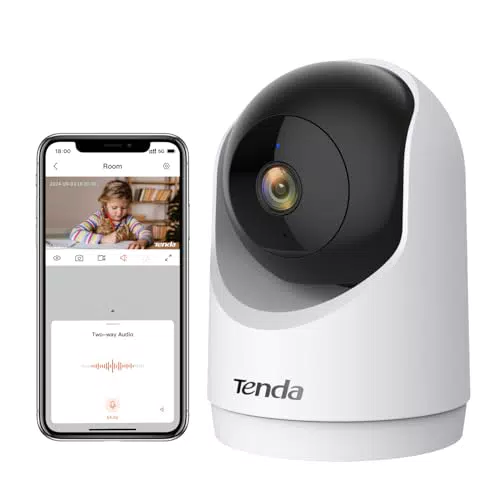 CP3V3.0 Tenda Telecamera Wi-Fi Interno 2K FHD con Sorveglianza 360° e Visione Notturna