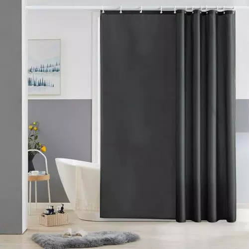 Tenda Doccia Anti-Muffa in Tessuto di Poliestere Impermeabile e Lavabile