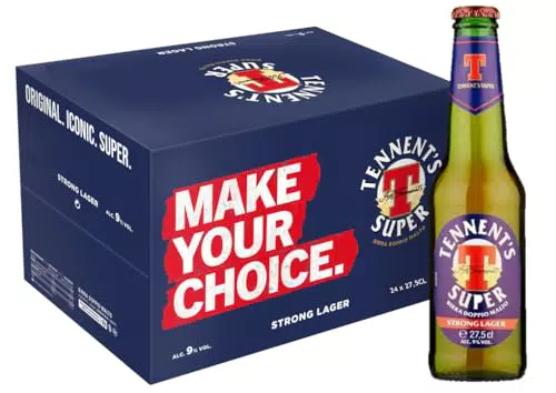 Tennent's Super Birra in Bottiglia - Pacco 24 x 27,5 cl