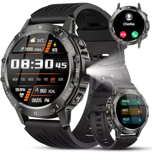 TIMU Smartwatch Uomo 1,39" HD Bluetooth 5.3, 114 Modalità Sportive, IP68