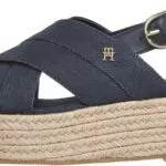Tommy Hilfiger Espadrillas Wedge Denim Platform Sandal con Plateau